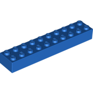 Lego kostka (kostička) 2x10, modrá (300623, 4615600)